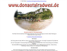 Tablet Screenshot of donautalradweg.de